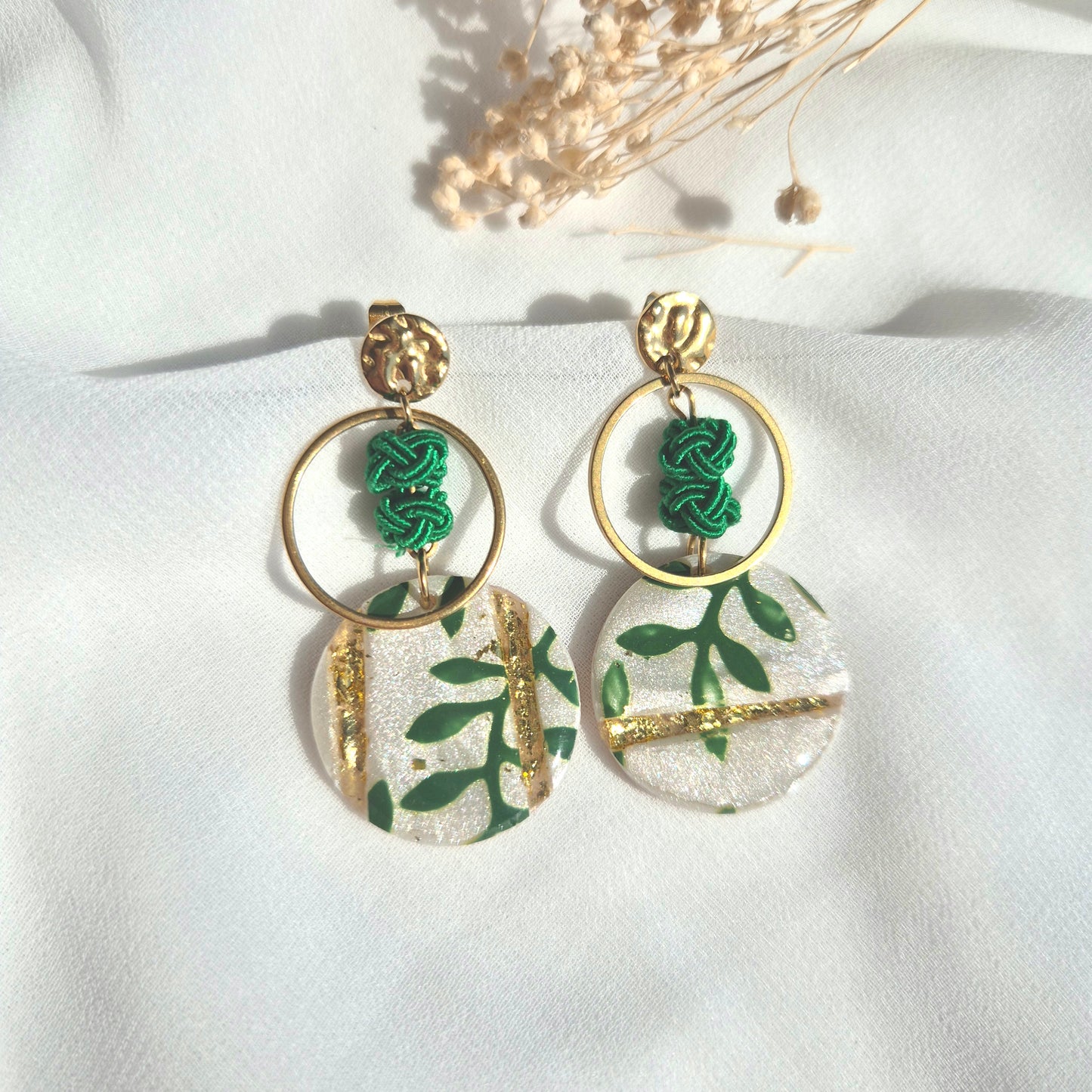 Boucles d'oreilles pendantes Nora